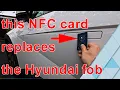 using a Hyundai NFC card to Lock Unlock and Start the car works great on the Ioniq 5
