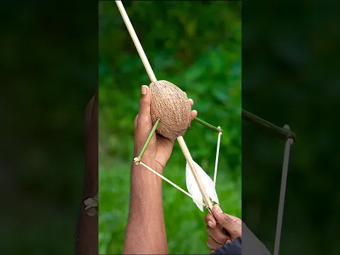 DIY Coconut Slingshots Toys #ideas #shorts