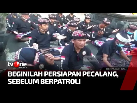 Menjaga Kekhusyukan Umat Hindu, Pecalang Patroli di Daerah Denpasar