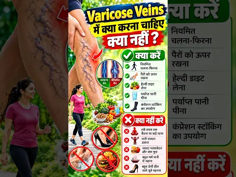 ⚠️ Varicose Veins में क्या करें और क्या नहीं? पैरों की उभरी नसों को न करें नजरअंदाज! | Health Tips