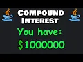 Code a Java compound interest calculator in 7 minutes