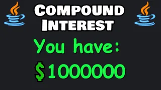 Code a Java compound interest calculator in 7 minutes