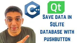 QT C GUI Tutorial - How to Save data in SqLite database with pushbutton