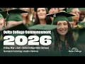 Delta College Commencement - Friday May 1 2026