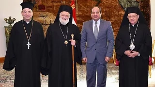الرئيس السيسي يستقبل بطريرك أنطاكيه وسائر المشرق للروم الكاثوليك 