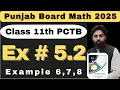 Exercise 5 2 Examples Chapter 5 Class 11 New Book Math 2025 Punjab Board Partial Fraction