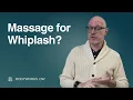 Whiplash Can Medical Massage Therapy Help Medical Massage Therapy Tutorial