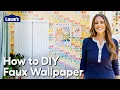 How To DIY Faux Wallpaper The Weekender Essentials