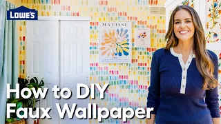 How To DIY Faux Wallpaper The Weekender Essentials