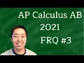 2021 AP Calculus AB Free Response