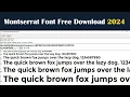 Montserrat Font Free Download 2024 Photoshop Font Download and Install