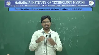 Introduction to Classes and Objects in Python Vth Sem CSE 18CS55 PYTHON Module 4 Session-1
