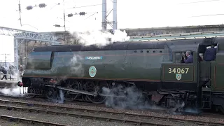 37 joins Tangmere and the West Highland Pullman over the weekend at Carlisle 22 & 23 Feb 25