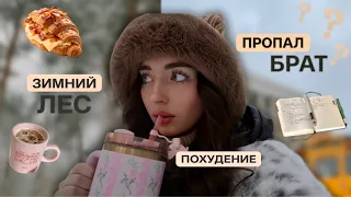 пропал брат... странный день, зимний лес и похудение