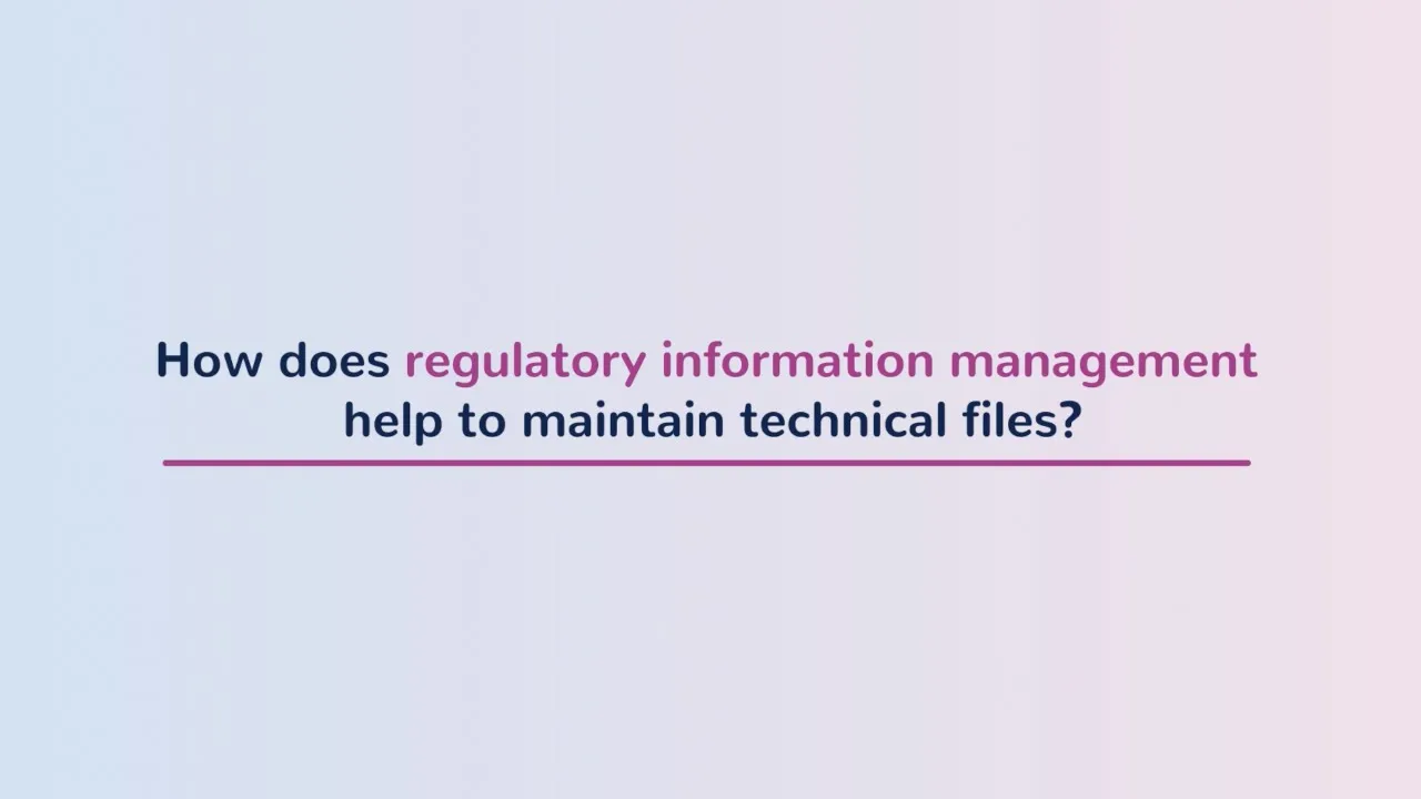 RIM 101 Part 4 - How does RIM help to maintain technical files