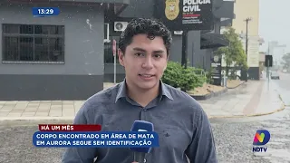 Corpo encontrado em área de mata em Aurora segue sem identificação