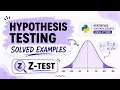 Hypothesis Testing Solved Example Two-Tailed Z-Test Statistics for Data Science using Python