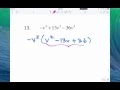 Factoring Polynomials Quiz Study Guide