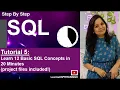 Tutorial 5 Master 12 Essential SQL Concepts in Just 15 Minutes with project files included