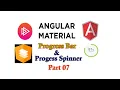 Angular 12 Material Progress bar Angular Material progress spinner Angular with testycodeiz