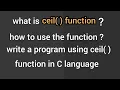 ceil function in c