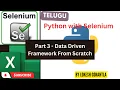 Part 3 Data Driven Framework Python Selenium Pytest Pytest-html Logs Screenshots Reports