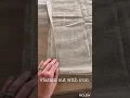 DIY no sew drop cloth kitchen cafe curtain