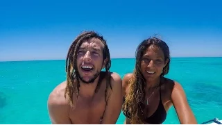 Sailing Nandji – Ep 15, Great Keppel island. Chinese Gybe & dolphins bow ride