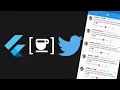 Twitter style post UI FLUTTER UI example code