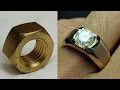 Download Lagu men's engagement ring from a nut - jewelry handmade