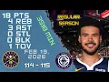 Cameron Johnson full NBA highlights player game possessions NUGGETS vs CLIPPERS 19 02 2026