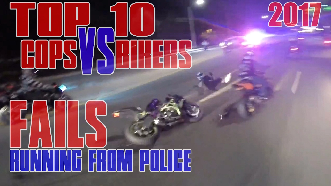 TOP 10 Bikers VS Cops Motorcycle Police Chase FAIL Compilation Cop WINS Bikes RUNNING From The COPS