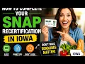 How to complete your SNAP recertification in Iowa