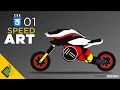 Modern Motorbike CSS Speed Art Animation EP 01