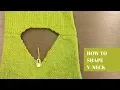 How To Make V-neck border part 1 How to DECREASE V-Shape Neck and Shoulder By Clydknits