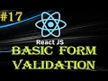 React Tutorial Basic Form Validation Login Validation Beginner to Advance Series