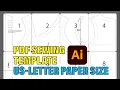 How To Create Us Letter Paper Size PDF Sewing Template for E-patterns