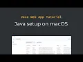 Java tutorial Setting up a Java development environment on macOS part 2