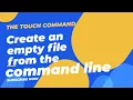 Unlocking the Power of touch Command Create Empty Files Easily from the Linux terminal