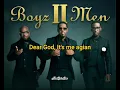 DEAR GOD BY BOYZ 2 MEN(BOYZ II MEN)lyrics