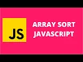 Array Sort JavaScript