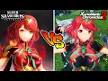 Smash Bros Ultimate VS Xenoblade Pyra Mythra Moveset Comparison More