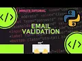 Email verification is easy using regex in Python
