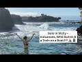 Lagu Solo in Sicily - Volcanoes, Wild Swims \u0026 a Train on a Boat 🇮🇹 🌋 🚊