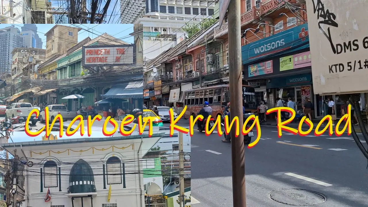 Walking around Charoen Krung Road.