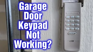 Garage Door Keypad Not Working How To Fix Easy
