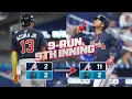 NINE RUNS IN THE NINTH Ozzie Albies second HR of the night capped off a HUGE Braves 9 th inning