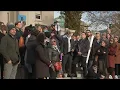 Hundreds gather for free speech protests at Columbia University