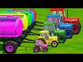 Download Lagu TINY to GIANT TRACTORS vs EXTREME MUD \u0026 DEEP WATER with PORTAL TRAP! Tanker Challenge - FS22