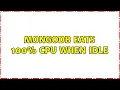 MongoDB eats 100 CPU when idle